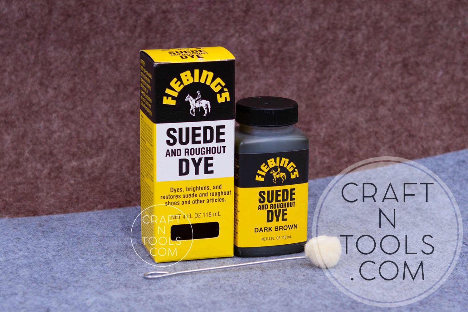 Suede and Roughout Dye Fiebing's 4oz/118ml in 21 Colors/suede