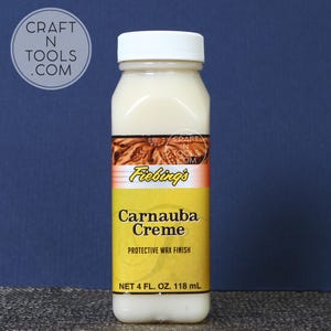 CARNAUBA CREME Fiebing&#39;s by Fiebing&#39;s 4oz / 118ml / Leather Protective Wax Finish / Natural Leather Care Cream