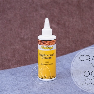 Leathercraft Cement by Fiebing’s 4oz / 118ml / Leather Adhesive / Glue for Leather / Clipboard Cement / Cloth Glue / Leather Bonding