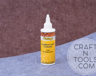 Leathercraft Cement van Fiebing's 4oz / 118 ml / Leerlijm / Lijm voor leer / Klembordcement / Doeklijm / Leerverlijming