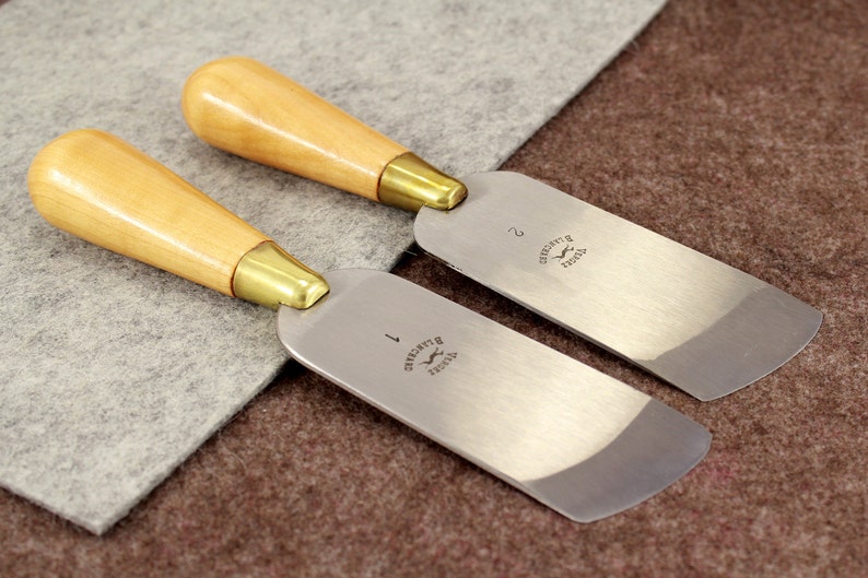 Oblique Skiving / Paring Knife by Vergez Blanchard / Leather Cutting Tool / Edge Skiving Tool / Skiving Knife / Leather Paring Knife image 1