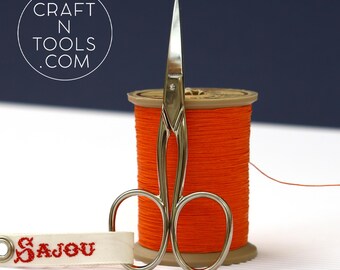 Censy Model Nickel-Plated Embroidery Scissors by Sajou. Needlecraft Scissors, Chenille Scissors, Knitting Shears, Darning Scissors