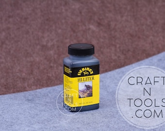 Hi-Liter by Fiebing's 4oz / 118ml / Antique Leather Dye / Antique Stain / Leather Tooling / Carved Leather Dyeing