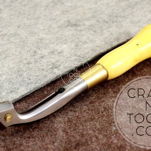 Adjustable Leather Edge Creaser by Vergez Blanchard / Adjustable Stitching Marker / Leather Marking Tool / Edge Creasing Tool