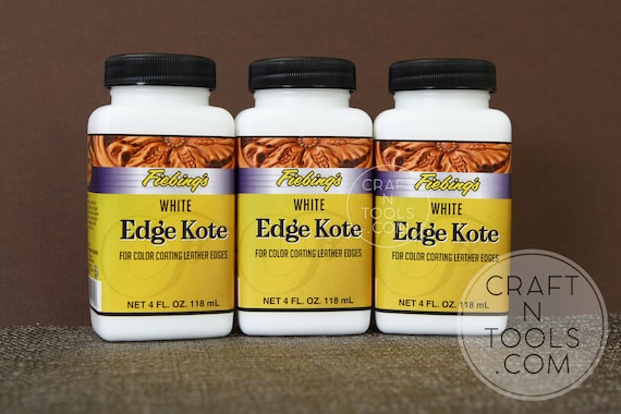 Fiebing's Edge Kote, 4 oz. - Color Coats Leather Edges - Brown