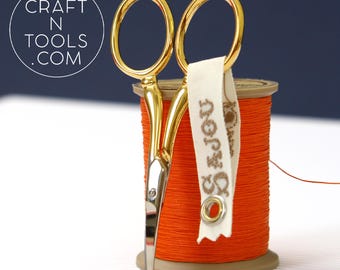 Pongy Model Gilded Nasal Hair Clippers by Sajou. Needlecraft Scissors, Chenille Scissors, Knitting Shears, Darning Scissors