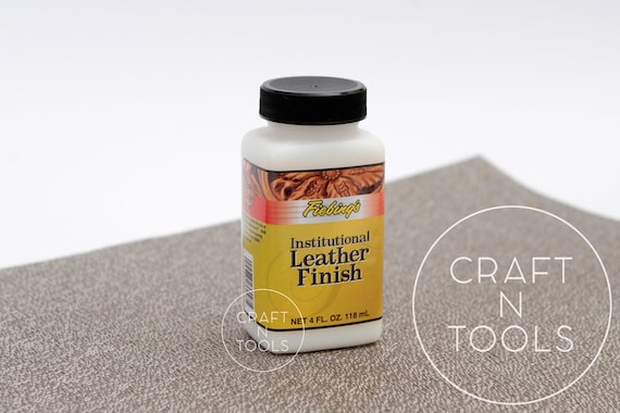 Institutional Leather Finish by Fiebing's 4oz / 118ml / Neutral Finisht / Seal Leather / Leather Finish / Leather Dyeing