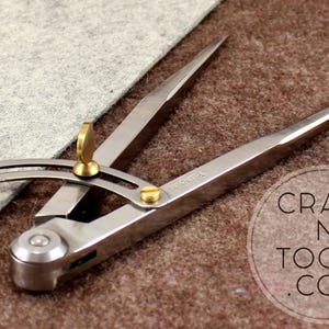 Scratch 1 / 4 Compass / Wing Divider by Vergez Blanchard / Wing Divider / Saddlers Scorer  /  Leather Marking Tool / Compass Marker