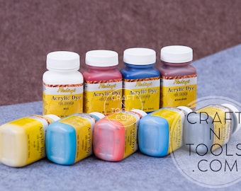 Acrylic Leather Dye by Fiebing's 2oz / 59ml in 11 colors / Leather Coloring / Finishing Leather / Leather Paint / Water Resistant Dye