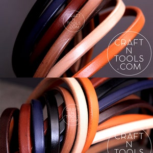 Regaliz Natural Leather Cord in 2 sizes (10X4.5 and 10X6mm) / Licorice Leather / Leather Cording / Wrist Bracelet Cord