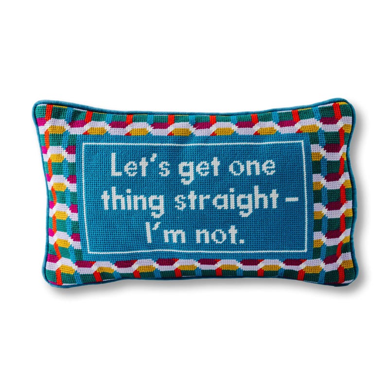Furbish Studio Carrie Needlepoint Pillow