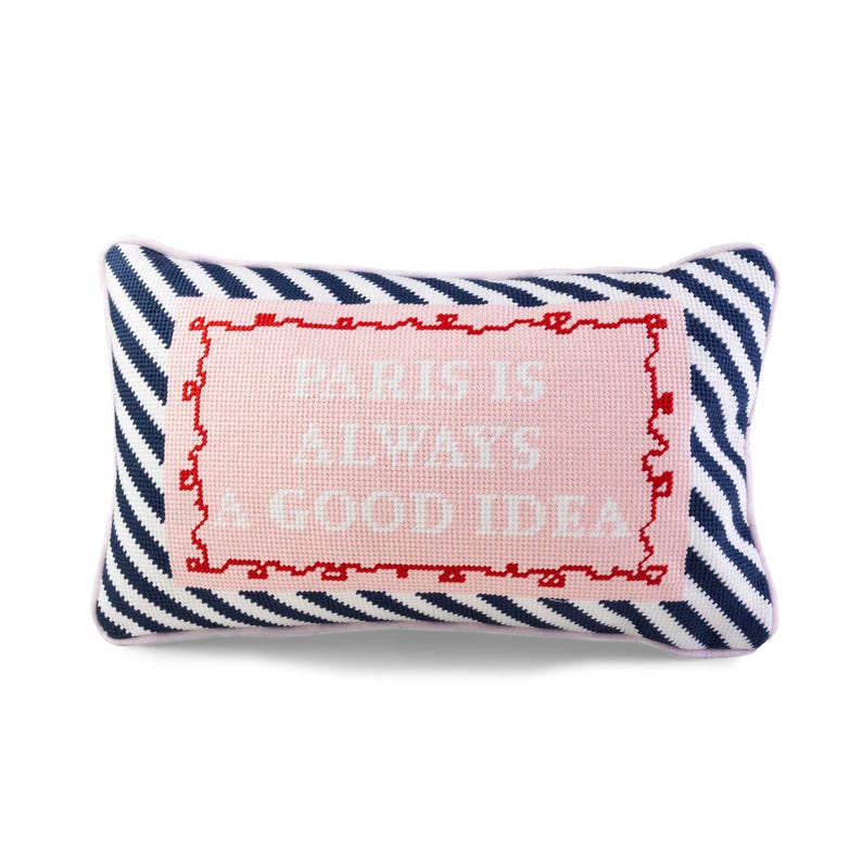 Furbish Studio Paris Needlepoint Pillow