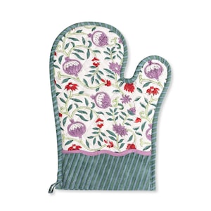 Loews Oven Mitt – Quilted Cotton Kitchen Mitt for Baking and Cooking, Heat Resistant, 100% Sustainable Cotton