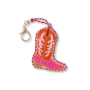 Cowboy Boot Bag Charm Keychain – Western Purse Charm for Handbags, Tote Bags & Backpacks – Cute Cowgirl Accessory Gift