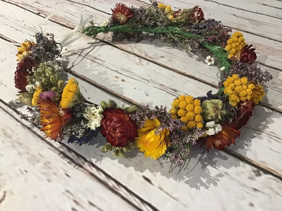 La corona de flores secas puede incluir cinta. Guirnalda - Etsy España La corona de flores secas puede incluir cinta. Guirnalda - Etsy España