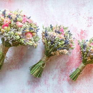 Pretty in Pink - Wedding Bouquets, Dried Wedding Flowers