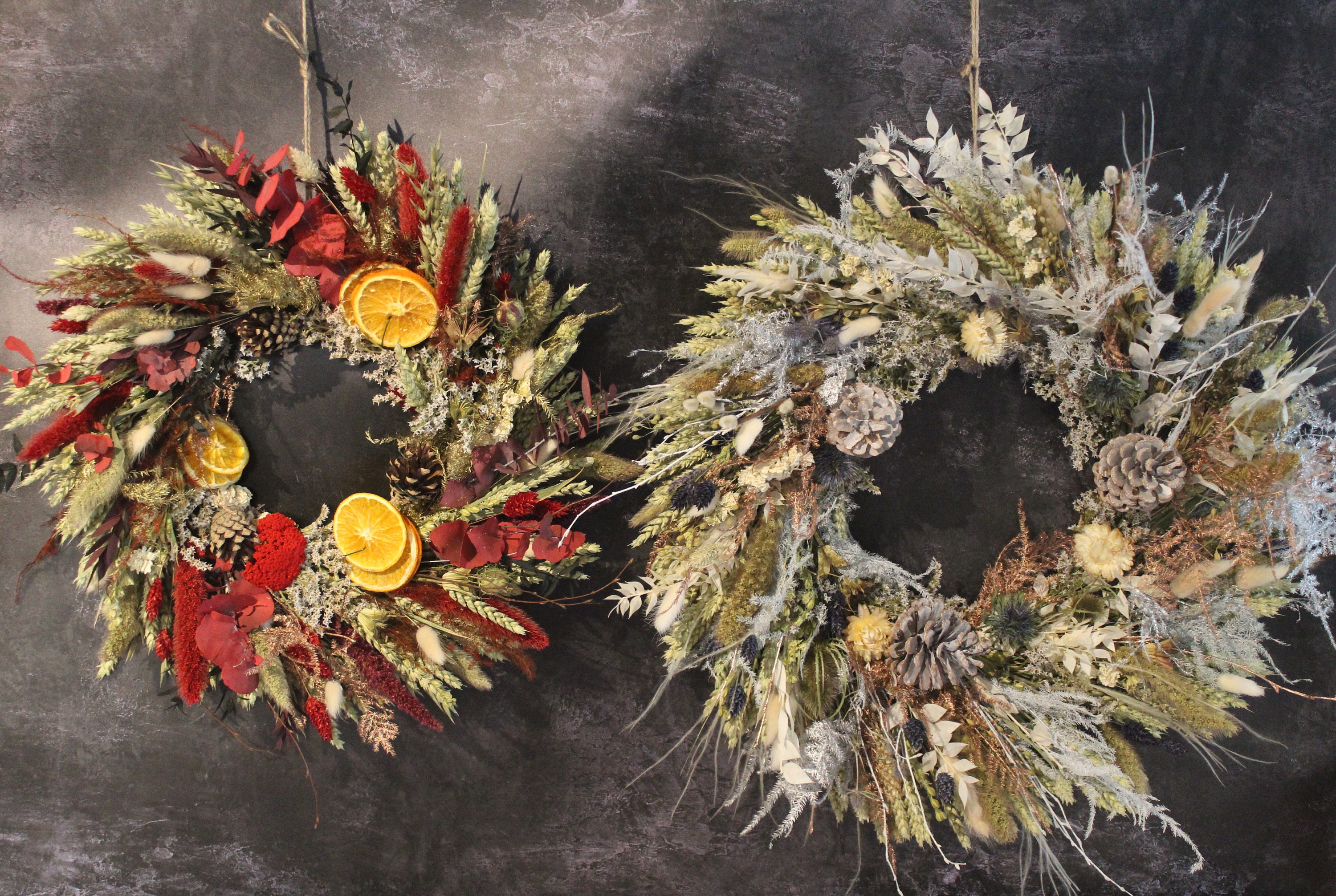 Dried Flower Wreath Making Kit for Christmas. Traditional Etsy UK