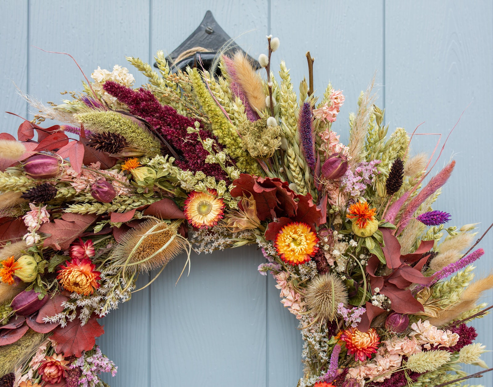 Complete Wreath Making Kit With Dried Flowers. DIY Autumnal Etsy UK