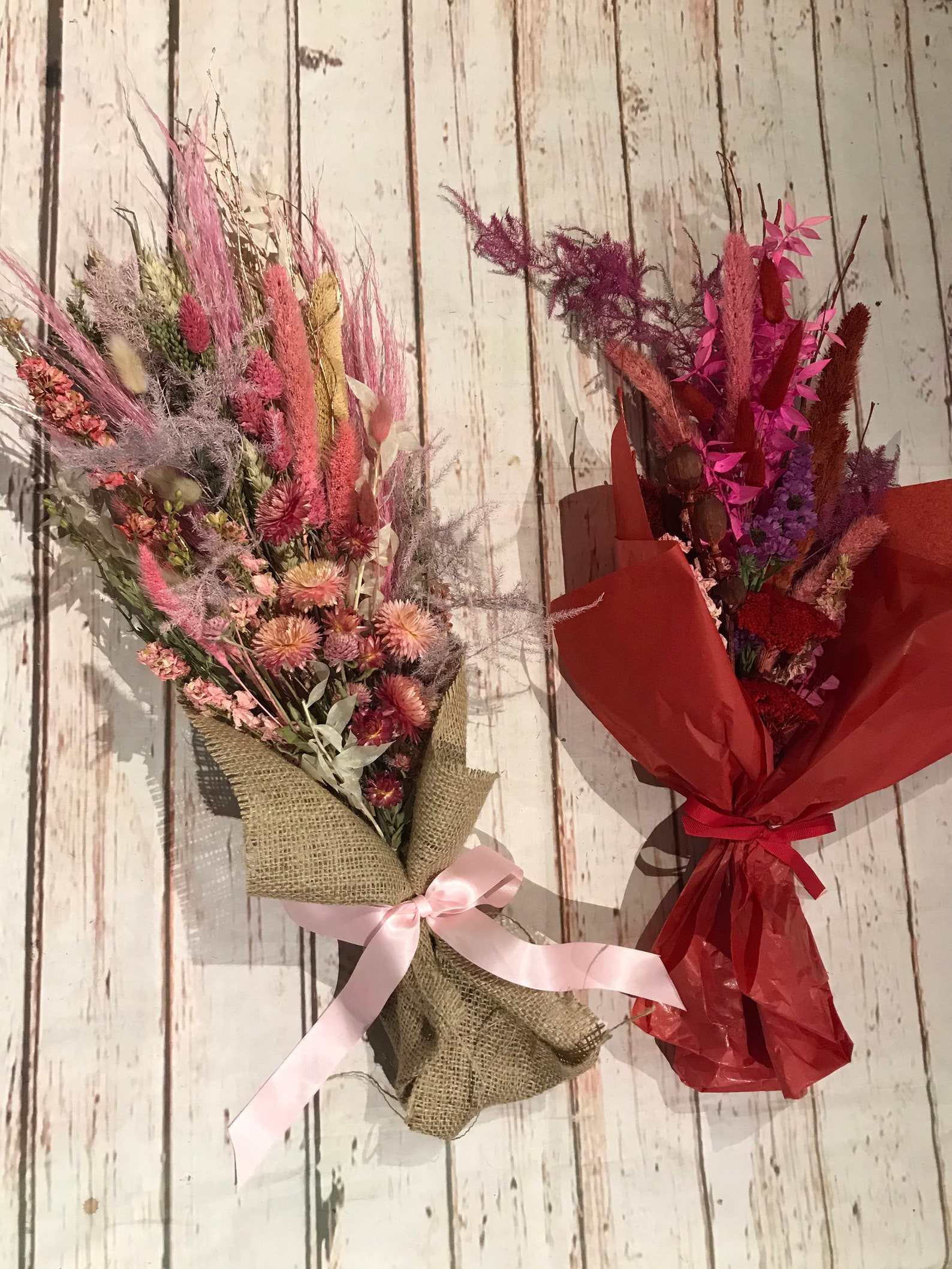 Dried Flower Gift Bouquet With Free Delivery and Gift Card Etsy UK