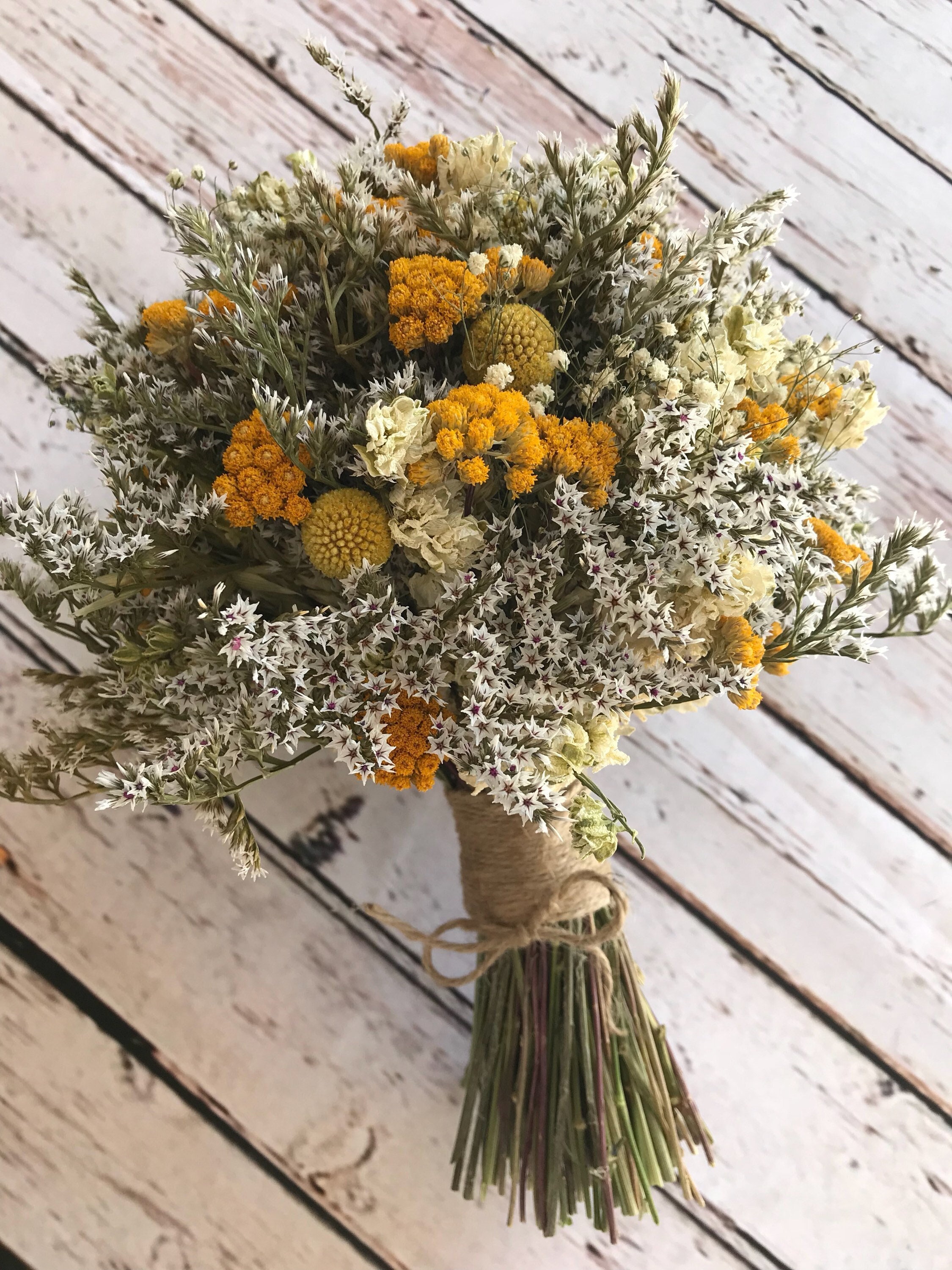Yellow Wedding Flowers. Bridal Bouquet and Dried Wedding Flowers for Bride  or Bridesmaid, Country Rustic, Florence and Flowers Buttonhole - Etsy, image size:2250x3000