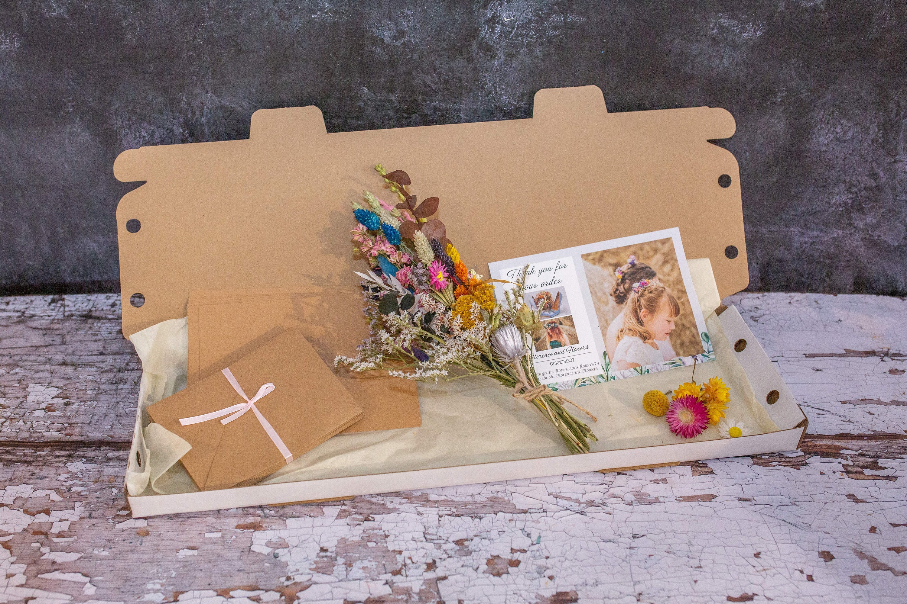 Dried Flower Card Making Kit. A Make Your Own Floral Card - Etsy UK