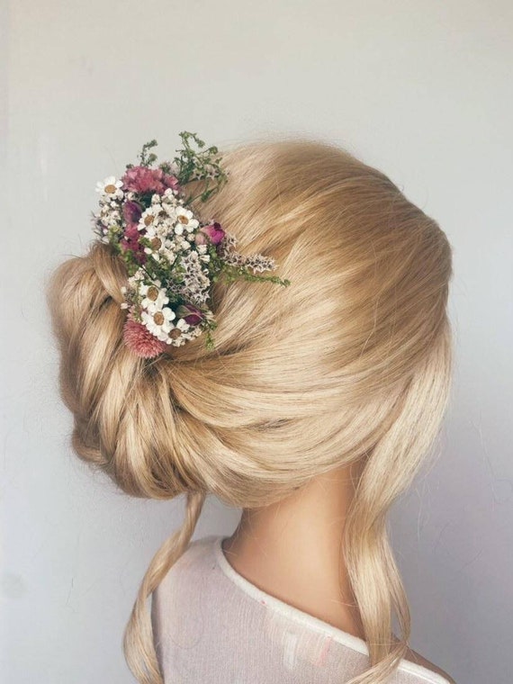 Dried Flower Hair Wires Made in Any Colour. Floral Wedding - Etsy Dried Flower Hair Wires Made in Any Colour. Floral Wedding - Etsy