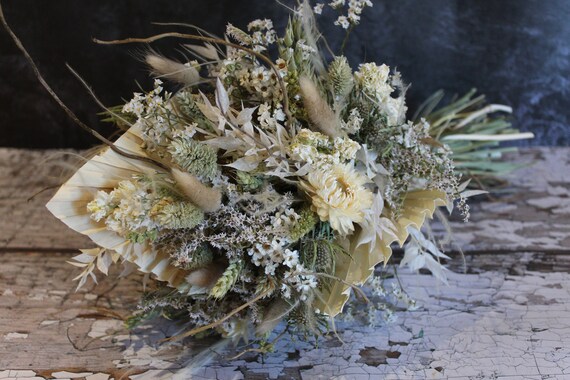 Naturals Bridal Bouquet, Dried Wedding Flowers