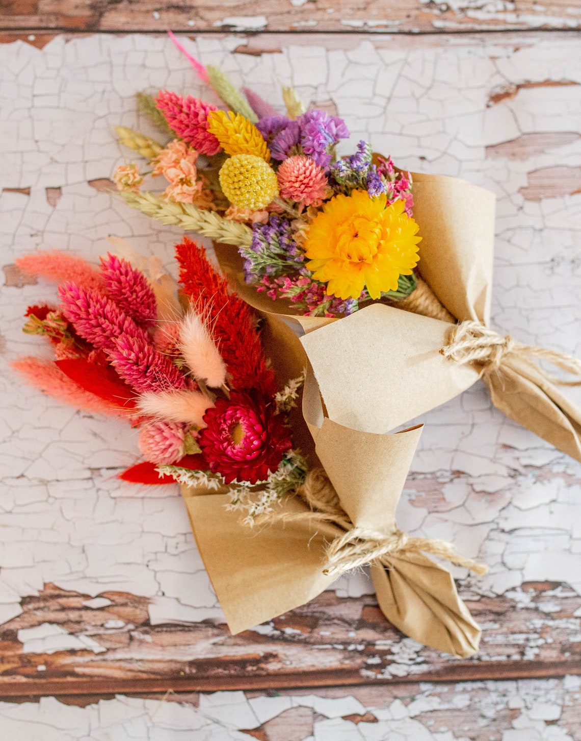 Mini Dried Flower Posy Perfect for Birthdays Friends Will Etsy