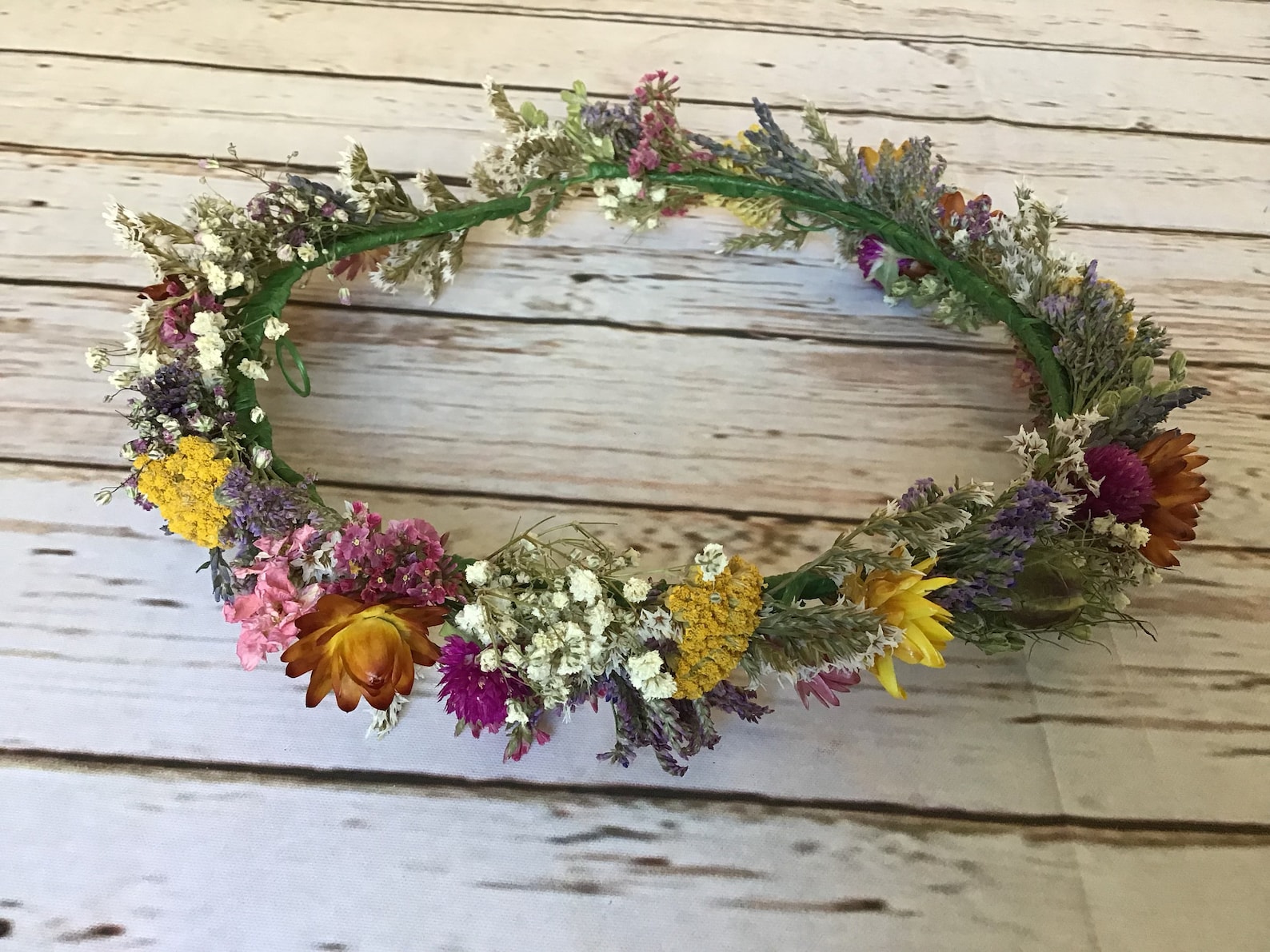 Bespoke Handmade Floral Crown Garland Wedding Hair Piece Etsy UK