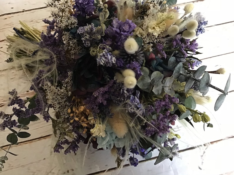 Dried Flower Bouquet. Dried Wedding Flowers for Bride Etsy UK