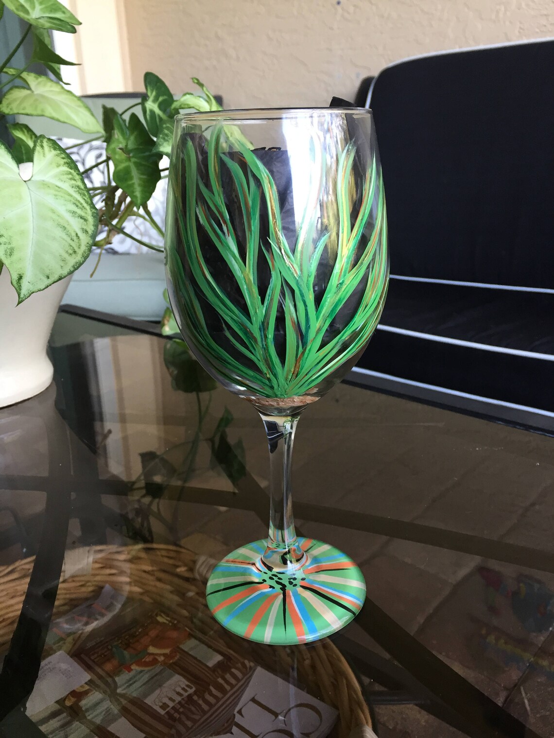 Butterfly Fish Wine Glass - Etsy
