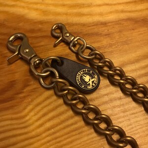 Heavy Long Panzer Safety Wallet Chain Karabiner