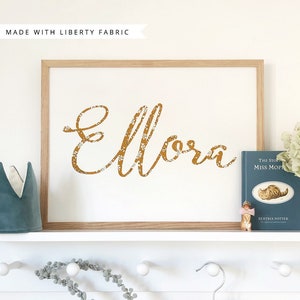 Personalised Name Print - made with Liberty fabrics
