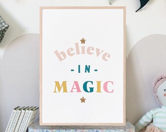 Believe in Magic Nursery Print