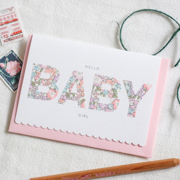 Liberty Nieuwe Baby Girl Card