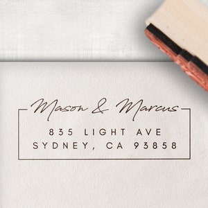 Address Stamp Custom Self Inking Address Stamp Two Names Address Stamp Self Inking Return Address Stamp Self Inking Stamp Personalized Stamp