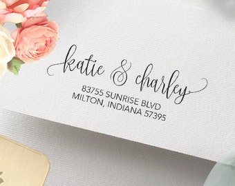 return address stamp etsy