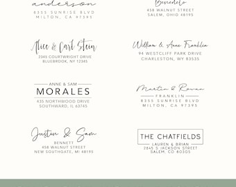 Self-Inking Return Address Stamp, Custom Wood Address Stamp, Personalized Self Ink Return Address Stamp, Custom Stamp Address, Personalized
