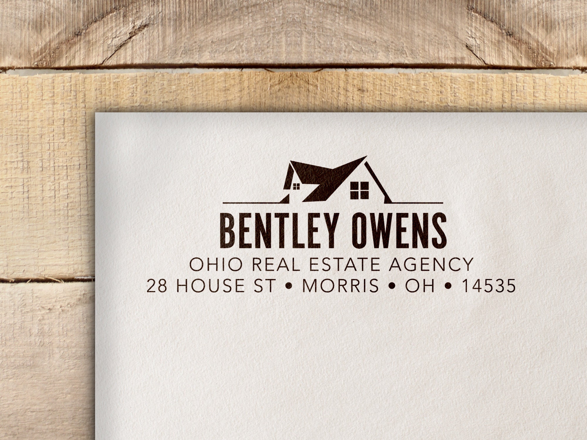 Real House Address Real Estate Agent Stamp, Address Stamp, Self Inking or Wooden Realtor ...