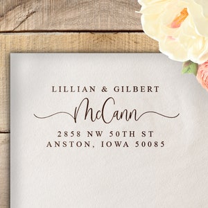 Address Stamp Self Inking Return Address Stamp For Envelopes, Newly Wed Gifts, Housewarming Present, Stamp with Address, Rubber Stamp Set