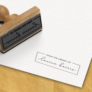 Library Stamp, Book Stamp, Self Inking, From the Library Of Stamp, Book Lover Gift, Like to Read, Custom Library Stamp, Personalized Gift
