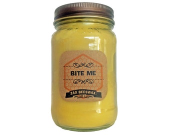 Bite Me Scented Beeswax Mason Jar Candle | 16 oz