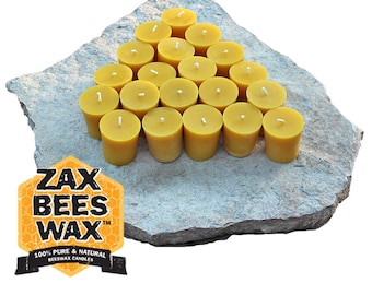 Pure & Natural Beeswax Votive Candles | Bulk 20 Pack (BULK)