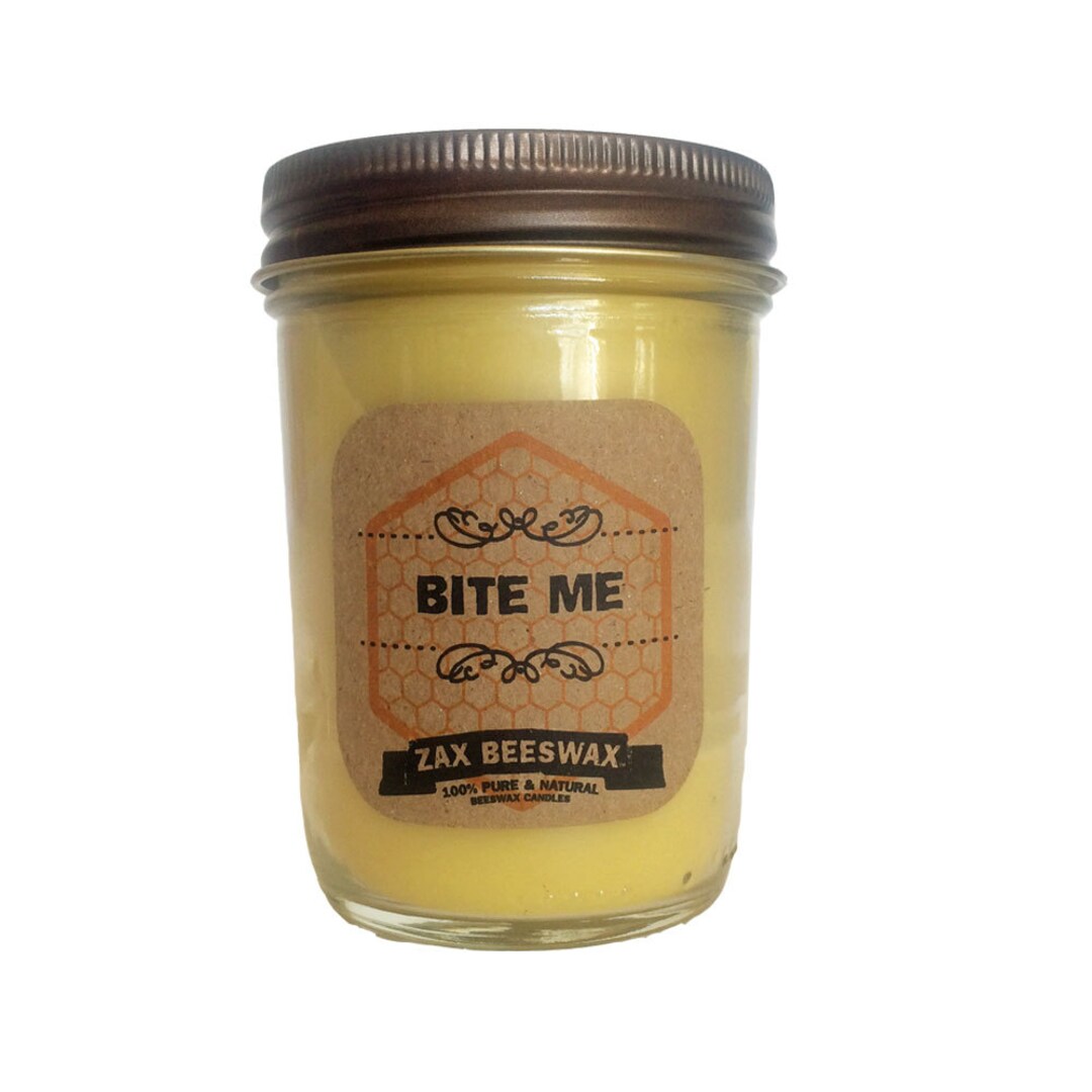 Bite Me Scented Beeswax Mason Jar Candle | 8 Oz - Etsy