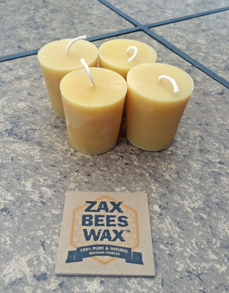 Pure Beeswax Votive Candles 46 Pack Etsy