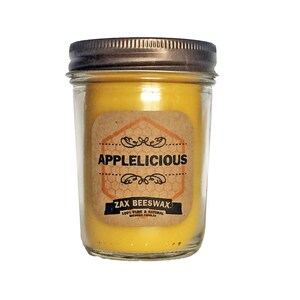 Applelicious Scented Beeswax Mason Jar Candle | 8 oz