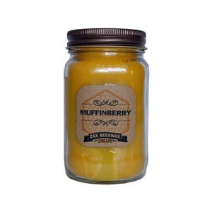 Muffinberry Scented Beeswax Mason Jar Candle | 16 oz