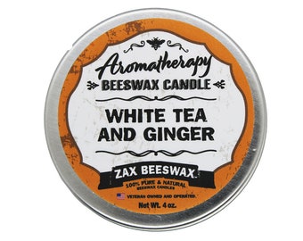 White Tea & Ginger Aromatherapy Beeswax Travel Tin | 4 Oz