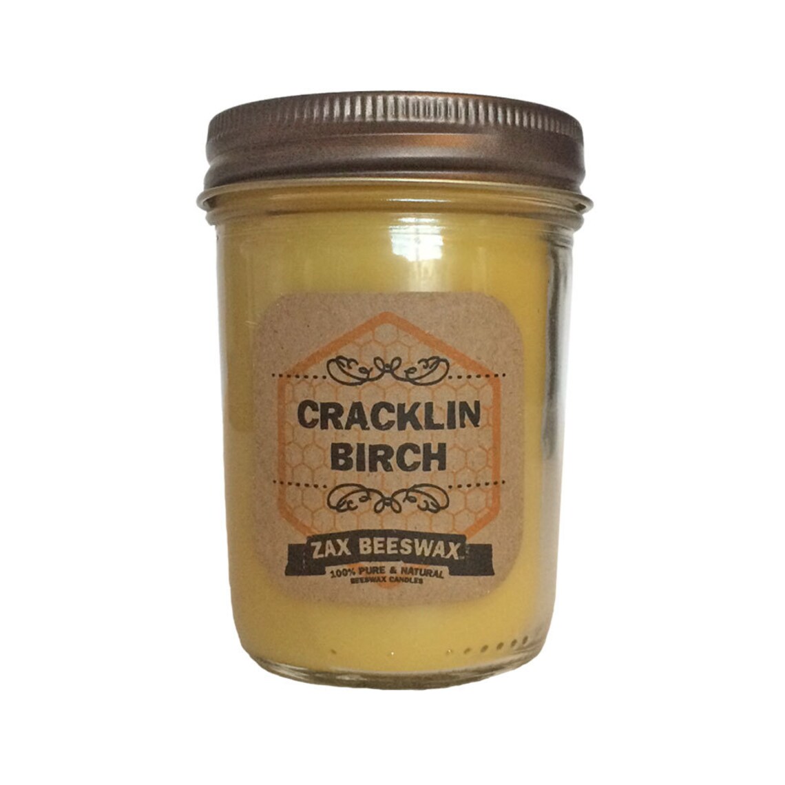 Cracklin Birch Scented Beeswax Mason Jar Candle | 8 Oz - Etsy Canada