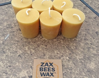 Pure Beeswax Votive Candles | 4-6 Pack